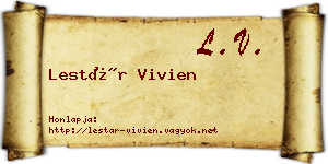 Lestár Vivien névjegykártya