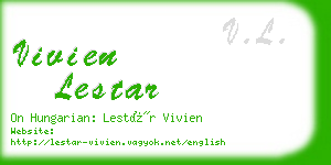 vivien lestar business card